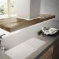 Preview: Elica BIO ISLAND WH/A/120x58 ROVERE - Inselhaube, Weiss/Eichenholz, Umluft/Abluft, 120 cm